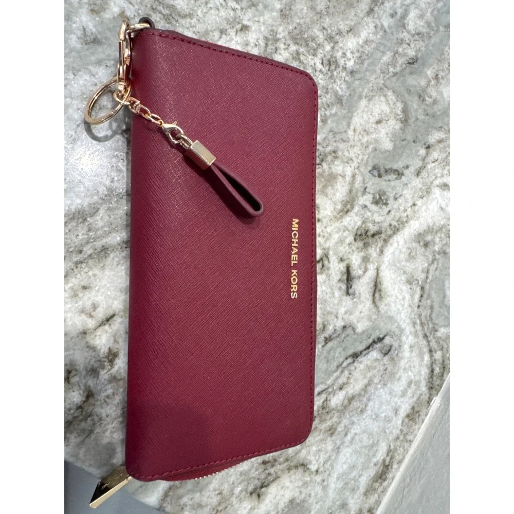 Saffiano leather MICHAEL Michael Kors Jet Set Travel Continental Wallet